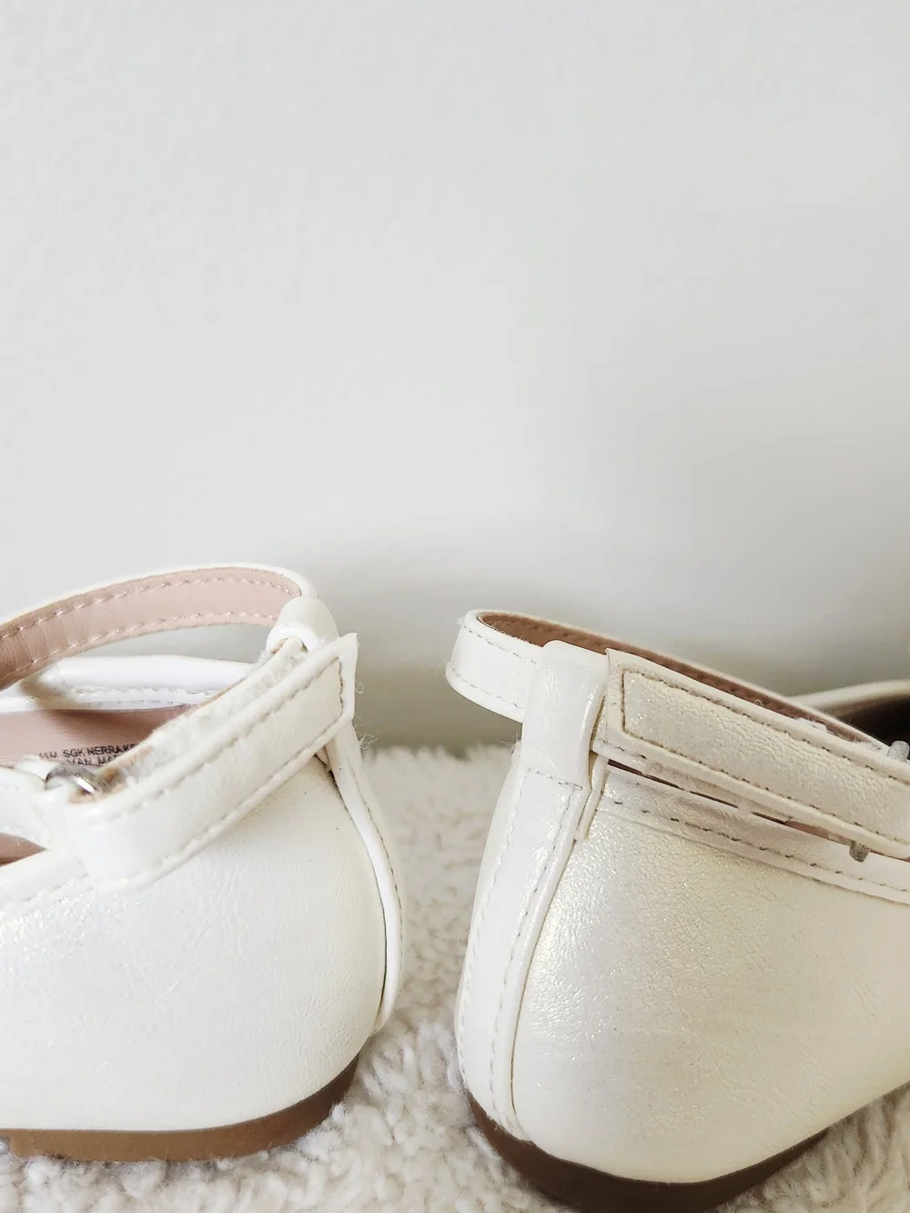 Sugar Toddler Girls Ivory / Off-White Bow Ballet Flats - Size 11